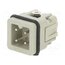 HA-003-M Connector: HDC; contact insert; male; HDC; PIN: 4; 10A; 250V; 3+PE 3B3jOTNNwUV9McQfsugUd_NCuhsNpG8QcsN0LKXyjLk