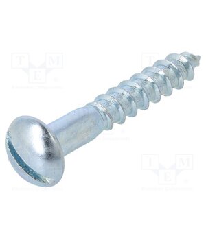 1070185 Screw; for wood; 5x30; Head: button; slotted; 1.2mm; steel; zinc YFsQgyiDwpZsB6vrAxqLq70DrveKLjZ8lNRPhebYDBE