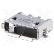 1981584-1 Connector: USB AB micro; socket; on PCBs; SMT; PIN: 5; horizontal 1YbowcIMJSaEMnENG59cHBVzM9dVoQ8oQEJinB763ac