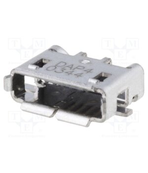 1981584-1 Connector: USB AB micro; socket; on PCBs; SMT; PIN: 5; horizontal 1YbowcIMJSaEMnENG59cHBVzM9dVoQ8oQEJinB763ac