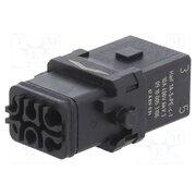 09100053106 Connector: HDC; contact insert; female; Han® 1A; PIN: 6; 5+PE M3949txymehTj8MKST4wDk3Tv_7foKyAGD02WAZrp8A