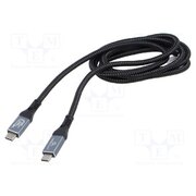 CCBP-USB4-CMCM240-1.5M Cable; USB 4.0; USB C plug,both sides; 1.5m; black; 40Gbps; 240W 2eHp8y8PEjoOxcevJRxb92HHzROTUvARQ4bfOVQcsuY