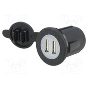 A13-204B-BB3 USB power supply; USB A socket x2; Sup.volt: 12÷24VDC; 5V/2.1A d3nJk8OUCTFhsvwWBhnAztAMU_klIcVeIqLxV-HM8U8