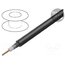 1855A 0101000 Wire: coaxial; RG59 mini; 1x23AWG; wire; Cu; PVC; black; 305m; 1000ft dSR09iKbBn4oVqeKPy8rgbbKH6H3rWyl6Pqd7gPID6Q