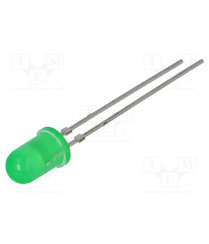 TLLG5420 LED; green; 5mm; 1÷3.5mcd; 25°; Front: convex; 1.9÷2.2VDC x-enrIqs0JvnL0AtDfY7GSwZRdmCaFmjyUWuqb7IQdQ