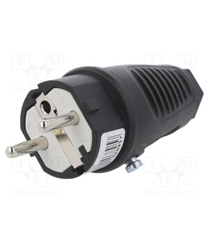 0521-SS Connector: AC supply; male; plug; 2P+PE; 250VAC; 16A; Colour: black OyON-bbgj1ibGCQiduuIEKDC5EJ6VluwL4Hby0k6KMQ