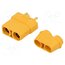 XT90H-F Connector: DC supply; plug; female; XT90; 40A; 500V; PIN: 2; straight L23Uvmqr9T14XYZCKwNOZc9FOiJDoxTchsp4SIhaSTg