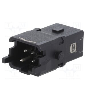 09100032606 Connector: HDC; contact insert; male; Han® 1A; PIN: 4; 3P+PE mM7HU9kAXsI664FpviXdP3rnnulcQJvL0lFfEB3J5fc