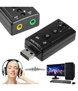 Ārējais 7.1 kanālu audio skaņas kartes adapteris Mini USB 2.0 3D virtuālais 12Mbps

 AKGP3.jpg