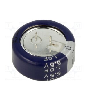 KW-5R5C105H-R Supercapacitor; THT; 1F; 5.5VDC; -20÷80%; Ø21.5x8.85mm; Pitch: 5mm TgRW3TdAa_lWZYmMymusN06P-GF-TttM71yTiE49sEM