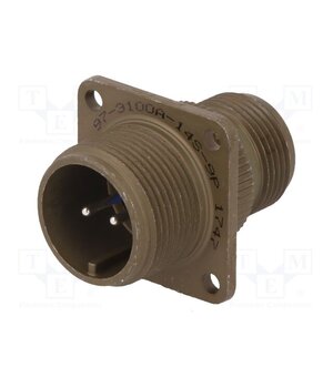 97-3100A-14S-9P Connector: circular; socket; PIN: 2; male; soldering; 97; 13A; 500VAC KzIixML9W5sMERfmAVY0I4WXi1YZ0B0ng2XLALbSwUE