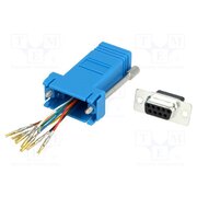 DA9-SMJ8-B-K Transition: adapter; D-Sub 9pin female,RJ45 socket; blue ucNk8BX-YMX1te2lPmNFgtPzCBZhwGlbjsEYOAwk2aM