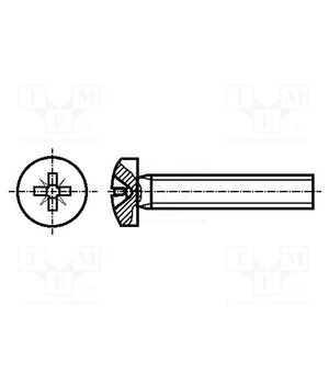 2096773 Screw; M2x20; 0.4; Head: cheese head; Pozidriv; PZ1; steel; zinc bIRMS2EDxSPKVpbGad7o_TPyv3G4fEFSadUikVvlAos
