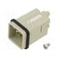 CQM 12 Connector: HDC; contact insert; male; CQ; PIN: 13(12+1); 10A; 400V epQodhT0BaUeq6RKDZGNcHMGlpvRWgrVHaigwZym6eo