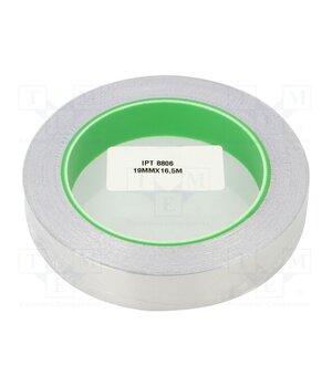 AL40C ALUMINIOWA Z KLEJEM 19MM-16,5M Tape: shielding; W: 19mm; L: 16.5m; Thk: 0.078mm; acrylic conductive dChYBJgizd49fBO34VsPntKUtDVramrwEhk0Cm0gr74
