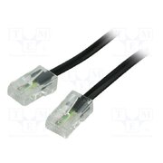 50256 Cable: telephone; RJ45 plug,both sides; 6m; black; PVC; Core: CCA -OUMAh1wdOfRpqKStny6zBAbeNj6lmsKcTCRBvpgoDU