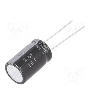 BUP002R8L106FB Supercapacitor; THT; 10F; 2.8VDC; Ø12.5x21mm; 55mΩ; -40÷65°C OgIvaT14AEbZJUFb-DRbadLAfV8RtjyCtVOKSktIZNM