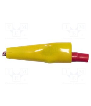 BU-63C-4 Crocodile clip; 10A; yellow; Grip capac: max.7.9mm 9CZ569Lvj8wpCoS5RG0an0lE13JjCioPkGPMh1UK3pI