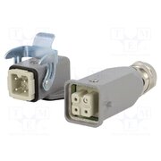 10200030003 Connector: HDC; male + female; 10A; 400V; Han Kit; PIN: 4; 3+PE; M20 6GAoXwnQ8G3Eu77CQLapP0jcIKazKQtDHYHOZId0Rfs