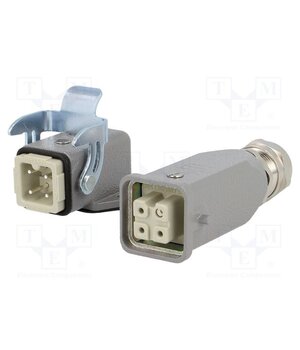 10200030003 Connector: HDC; male + female; 10A; 400V; Han Kit; PIN: 4; 3+PE; M20 6GAoXwnQ8G3Eu77CQLapP0jcIKazKQtDHYHOZId0Rfs