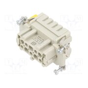 09330102776 Connector: HDC; contact insert; female; 16A; 500V; Han® ES; PIN: 10 pEKCuff2bJ1vWXhEmopVthHs1e5P7U-CBcisiAb-0jQ