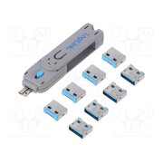 AU0045 Protection cap; plug; male; push-in; straight; friction lock; blue ITF-jgCiXiBF-gp8Wxh3SnYTuezXmU534cRFdjX5cr0