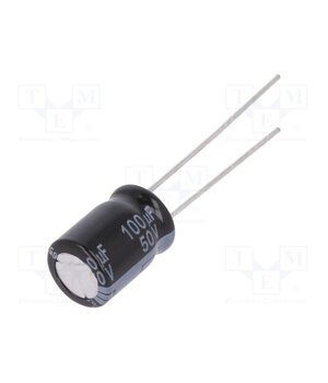 EEUFR1H101 Capacitor: electrolytic; low ESR; THT; 100uF; 50VDC; Ø8x11.5mm ER7gF8jhyDK8xqhBOdV7ank0R_yITeYEFUomRc6Uf94