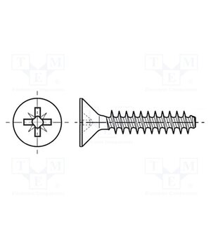 3205444 Screw; for plastic; 2.5x10; Head: countersunk; Pozidriv; PZ1; steel KR-0232PWZ34BPxTBHvDnfgZOGk6a5nlBRw0JP3Wdgw