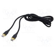 CC-USB2S-CMCM-1.5M-BK Cable; USB 2.0; USB C plug,both sides; 1.5m; black; silicone; 60W Wt8Wd3sPUTr30qFhWIY3tg-7scj-ZZaQD4WgNebb_qU