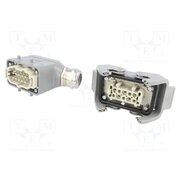 10330100000 Connector: HDC; male + female; 16A; 500V; Han Kit; PIN: 10; 10+PE sDBmSy9OCBKPrlSTl1Ti-2Q5eEVT6S4H26tlMrGecuA