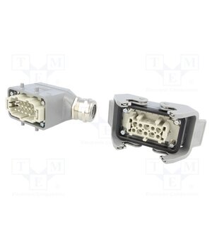 10330100000 Connector: HDC; male + female; 16A; 500V; Han Kit; PIN: 10; 10+PE sDBmSy9OCBKPrlSTl1Ti-2Q5eEVT6S4H26tlMrGecuA