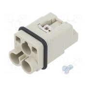09120023051 Connector: HDC; contact insert; male; 40A; 400V; Han Q; PIN: 3; 2P+PE owH0Vn_bwYjjiGgnxDUz-LQMjVQg2STffy7k3-zWPL4
