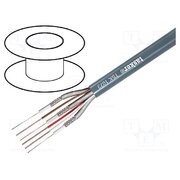 TSK1073 Wire: AV; 3x0.14mm2,3x0.22mm2; 100m; Cu; grey; 6; stranded; 50Ω ZMO5fpkBAfdWQZJ3qkdSODLCgNjAJn5OWA1QhuEfBAk