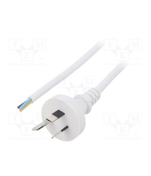 LT-423 3X1.0 WHT 5M END CUT Cable; 3x1mm2; AS/NZS 3112 (I) plug,cables; PVC; 5m; white; 10A 5_Zg9XUtHZ0rIC2GZos5E-lXlpaCrE6KxiuooBbA2i8