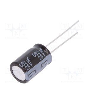 EEUFR1E681 Capacitor: electrolytic; low ESR; THT; 680uF; 25VDC; Ø10x16mm; ±20% oGFcvCU_KMhnvGnGSLugQiy3hI2iwzWzFZAnXAQsGpw