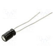 EEAGA1E100H Capacitor: electrolytic; THT; 10uF; 25VDC; Ø4x7mm; Pitch: 2.5mm JUEV3ez6KL5vtC4_lVuwuvdceZInXazerwn5Fh40XcM