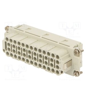C14610B04650010 Connector: HDC; contact insert; female; 500V; PIN: 46; 46+PE 2DrV-ZdDBTByhEhaSrq9yzstDXjl4gK8NpNUaXcy0mg