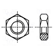 1090801 Nut; hexagonal; M3; 0.5; steel; Plating: zinc; H: 1.8mm; 5.5mm; BN 125 N7YdonH6XY896kJBRdIH7beiuO10otuNY-blwICttkA