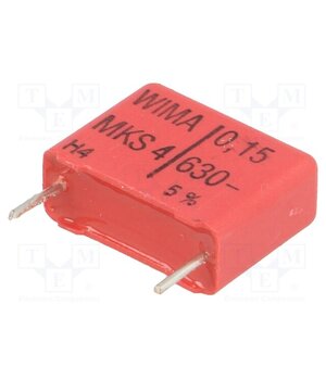 MKS4J031504D00JSSD Capacitor: polyester; 150nF; 400VAC; 630VDC; 15mm; ±5%; 7x14x18mm eG3YShnNG6bsepklzRLb9gRsf3QXm0au-zRku5I1BqQ