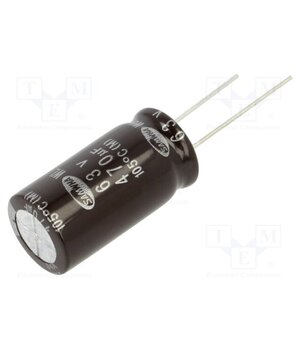 WL1J477M1631MBB Capacitor: electrolytic; low ESR; THT; 470uF; 63VDC; Ø16x31.5mm hU9mlebaZd0Fa4l9eo0A2kvvIHuO6FqCV0q3m8E_WeY