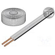 PKT0010BC Wire: loudspeaker cable; TLYp; 2x0.5mm2; stranded; Cu; white vZzHbDrzq92Fbd5nX6ZnJhnjc3YNEVeIQeW0K28hUCA