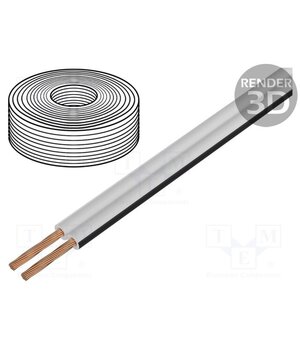 PKT0010BC Wire: loudspeaker cable; TLYp; 2x0.5mm2; stranded; Cu; white vZzHbDrzq92Fbd5nX6ZnJhnjc3YNEVeIQeW0K28hUCA