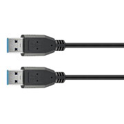 KABELIS KOMPIUTERIUI USB 3.0 A (K) <-> USB 3.0 A (K), 0.5m