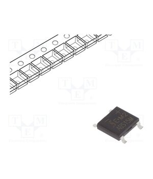 ABS15M Bridge rectifier: single-phase; Urmax: 1kV; If: 1.6A; Ifsm: 50A; ABS qn5_5pCgSzT6RC0JtsV7TE_bsWZxclpKhd23arty95Q