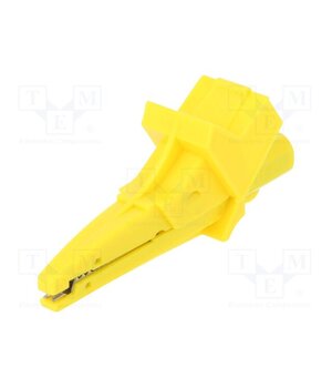 SAK 6674 NI / GE Crocodile clip; 12A; 600VDC; yellow; Grip capac: max.20mm wz4PZmSDb0XIobamY3SFDZcTxiijZgaxvKwdwieEoRQ