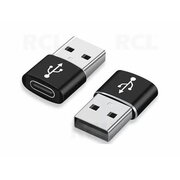 ADAPTER OTG USB A 2.0 (M) <-> USB C tips (F), melns

 CPEK018.jpg