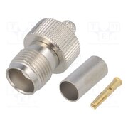 J01011A2287 Connector: TNC; plug; female; straight; 50Ω; crimped; for cable Tp1uNCE6A7S9yBgpEete6t8Qv8WzdAeWybzIGTYGhAg