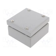 GIJ1 GRAY Enclosure: multipurpose; X: 100mm; Y: 100mm; Z: 61mm; steel; grey aF2Xq8BX80LWO-1GGPxoVFAb12iH8Na6fesz8MTeqB8