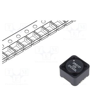 DRQ127-220-R Inductor: wire; SMD; 22uH; Ioper: 4A; 39.1mΩ; ±20%; 12.5x12.5x8mm G6cp689lGBxJ32TVb6kaw-QtkEvJPXmbt4gPS5kG1ZE