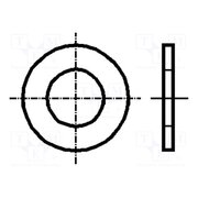 1405063 Washer; round; M3; D=7mm; h=0.5mm; pressboard; DIN 125A; BN 1076 FS1ovVhfhlFkEePzF6Sf3jzCpVnrlWMavh42b3TIeCE